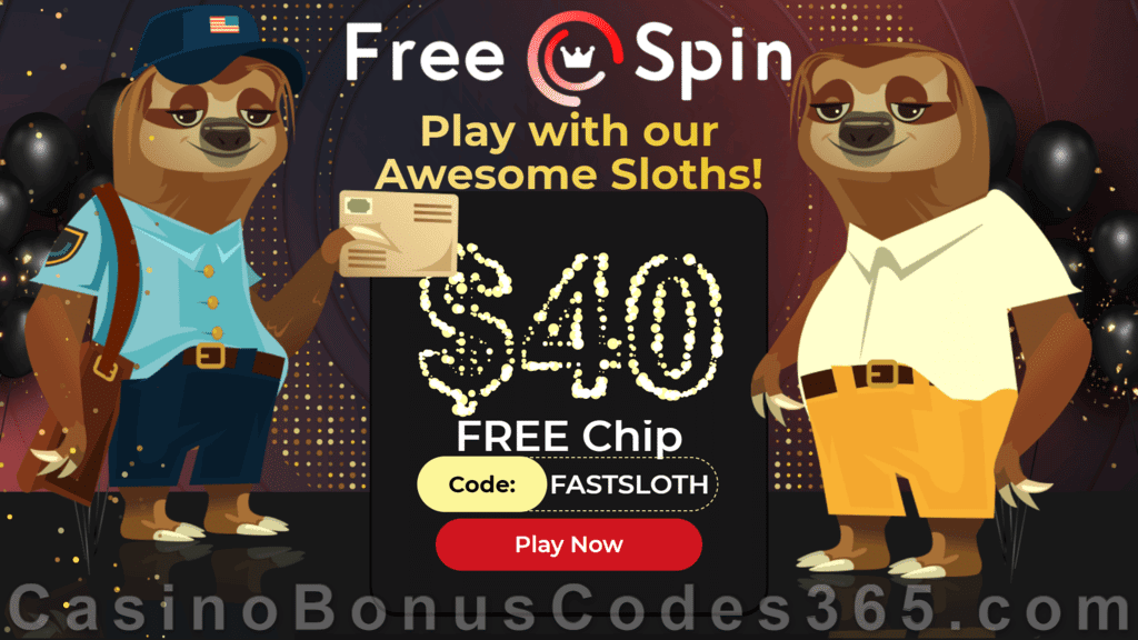 FREE Spin Casino Special $40 FREE Chip No Deposit Welcome Bonus