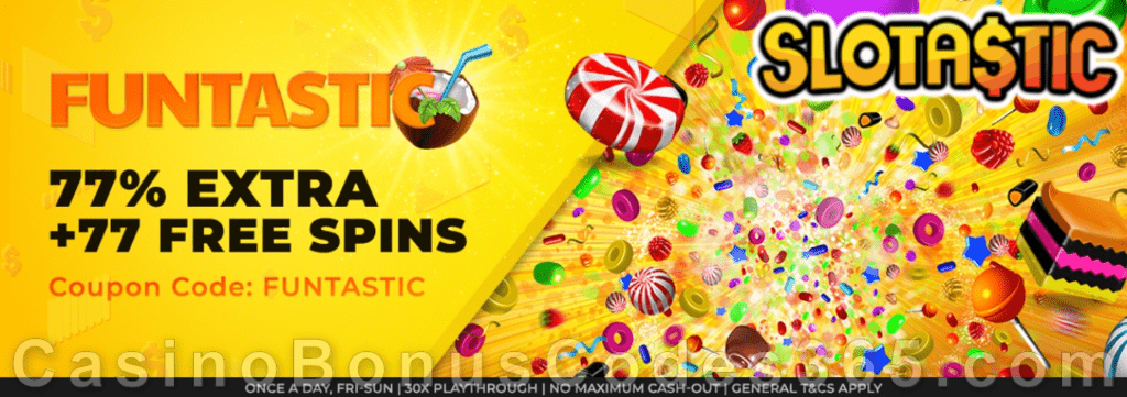 Slotastic Online Casino RTG Sweet 16 November Fun Weekend Deal