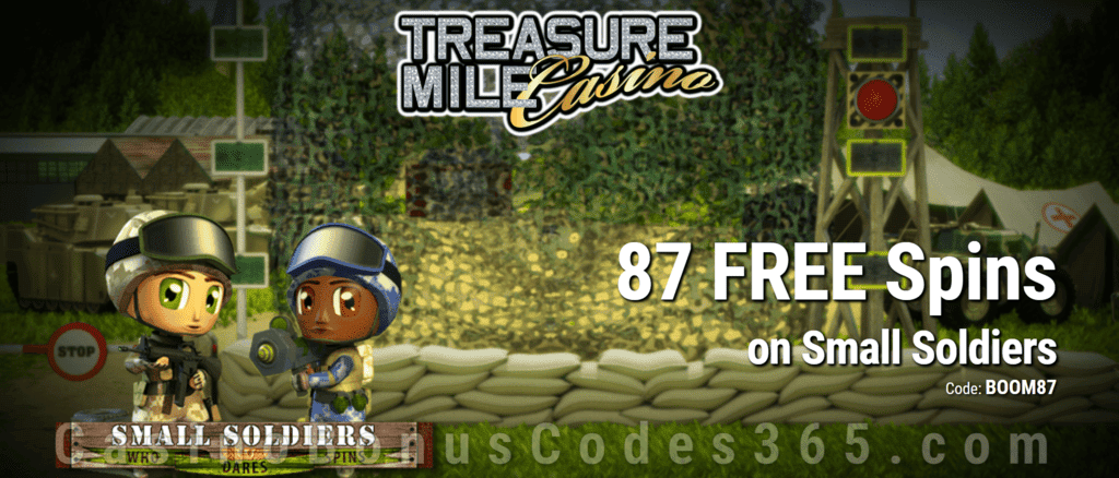 Treasure Mile Casino Saucify Small Soldiers 87 FREE Spins