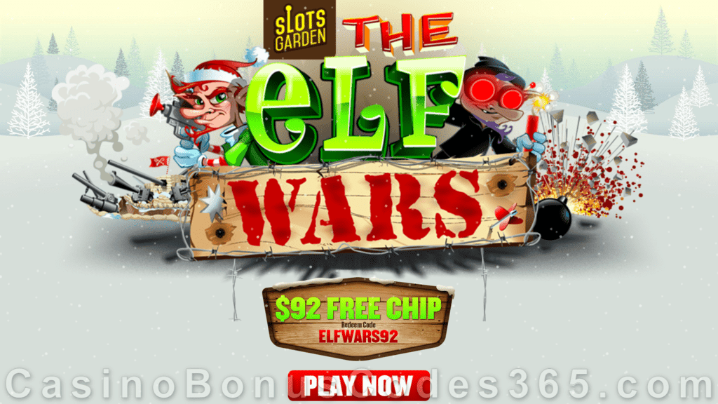 Slots Garden $92 FREE Chip No Deposit Holiday Season Promo - Casino