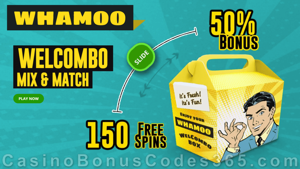 Whamoo Mix and Match Welcombo First Deposit Bonus