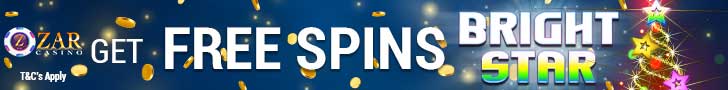 ZAR Casino 15 FREE Spins on Saucify Bright Star plus 315% Match Bonus New Players Promotion