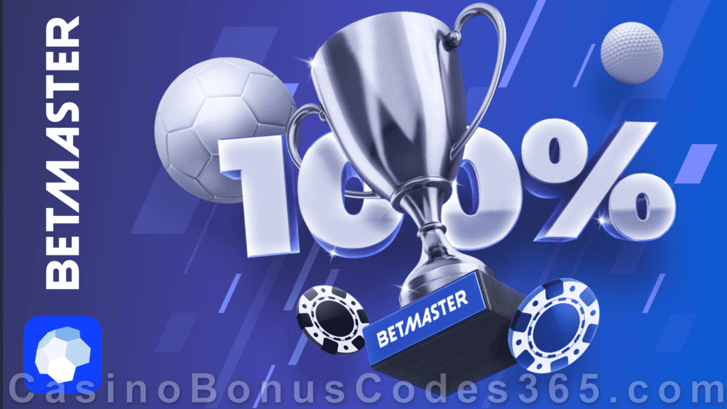 Betmaster 100% Match Welcome Bonus