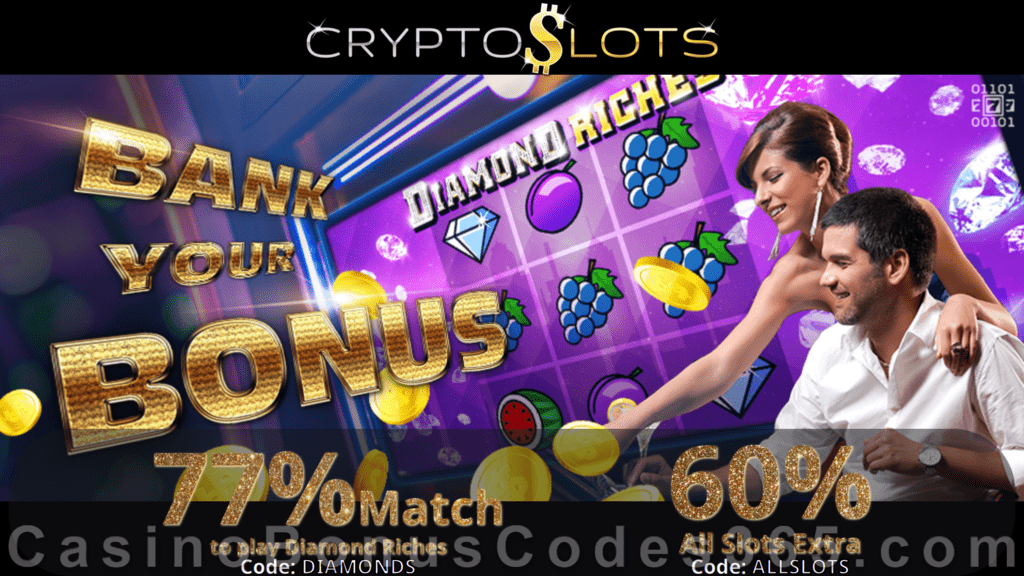 CryptoSlots Diamond Riches New Game Special Deal