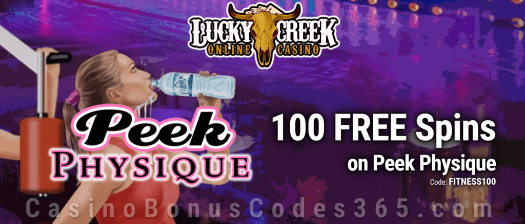 Lucky Creek 100 FREE Spins on Saucify Peek Physique Special No Deposit Deal