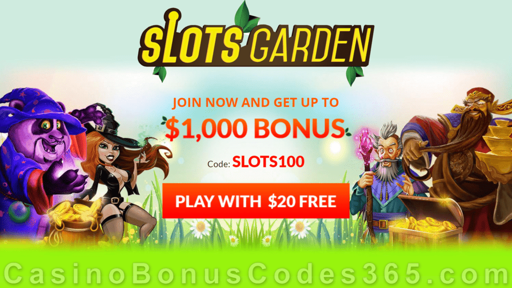 Slots Garden Double Your Money Welcome Bonus RTG