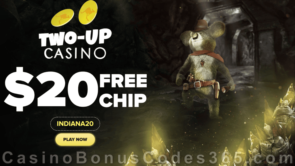 Two-up Casino $20 FREE Chip Special No Deposit Deal RTG