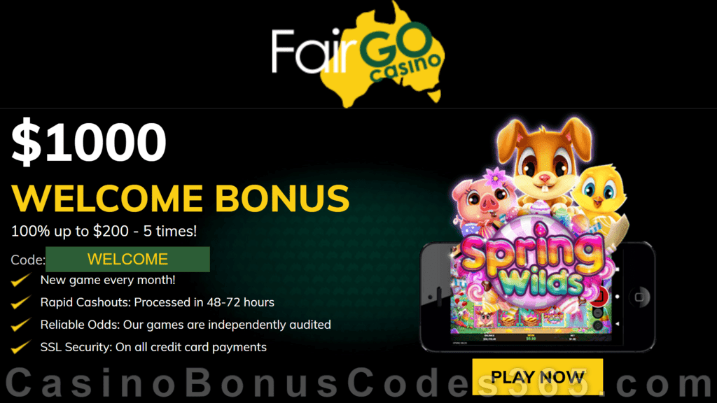 Fair Go Casino RTG Spring Wilds