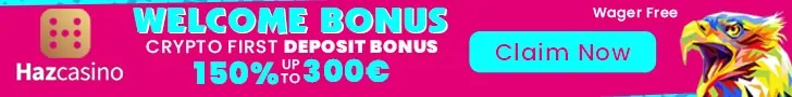 Haz Casino 125% Match plus 100 FREE Spins Welcome Deal