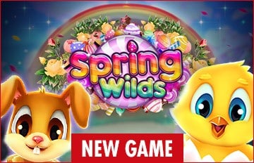 Everygame Casino Red 125% Bonus plus 50 FREE Spins on Spring Wilds New RTG Game Special Deal