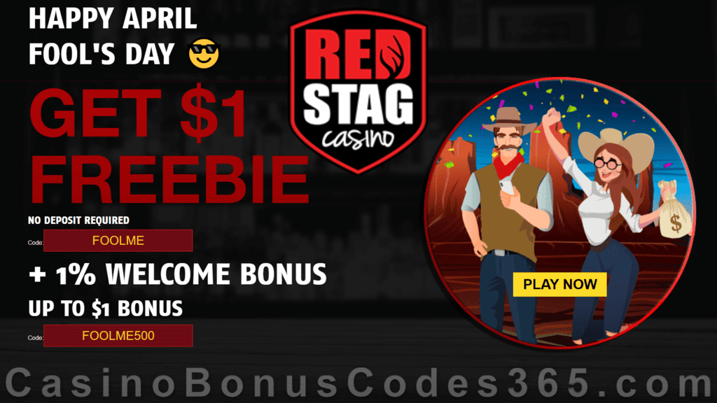 Red Stag Casino April's Fool Day Special Bonus WGS