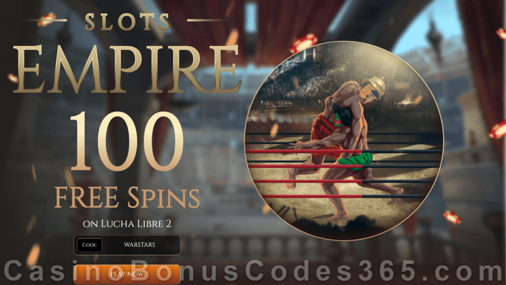 Slots Empire 100 FREE Spins on Lucha Libre 2 New RTG Game Special New Players Offer