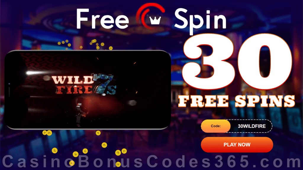 FREE Spin Casino 30 FREE RTG Wild Fire 7s Spins Welcome Deal