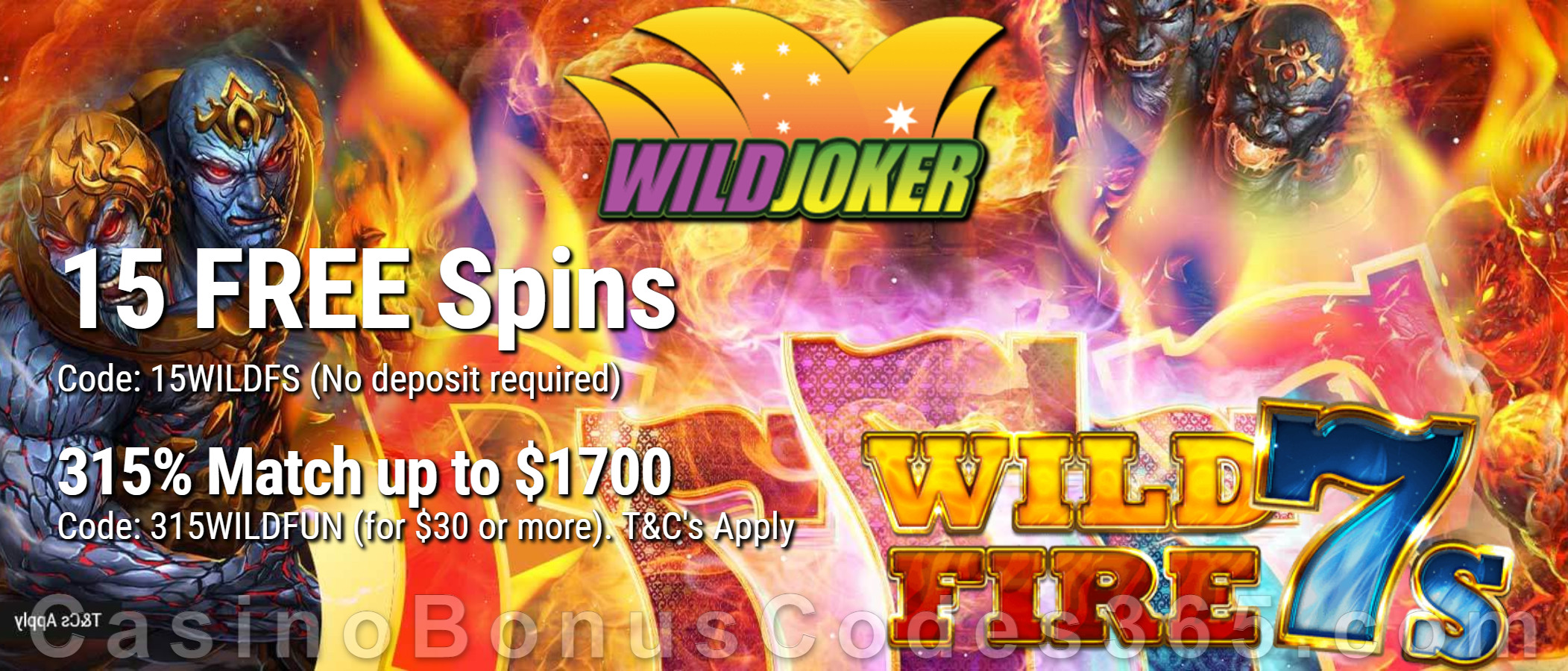 new no deposit bonus codes for wild joker