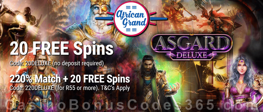 no deposit bonus codes for african grand casino