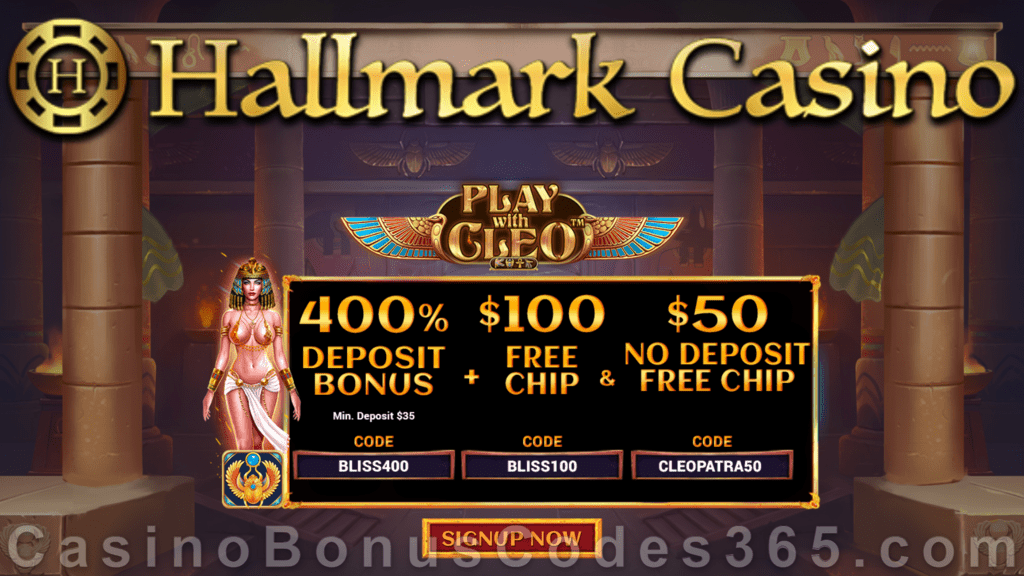 Hallmark Casino $50 No Deposit FREE Chip and 400% Match Bonus plus $100 FREE Chip Take Santa's Shop New Betsoft Game Special Xmas 2020 Promotion