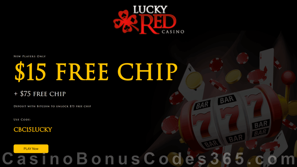 Lucky Red Casino Exclusive $15 FREE Chip New Players No Deposit Welcome Gift