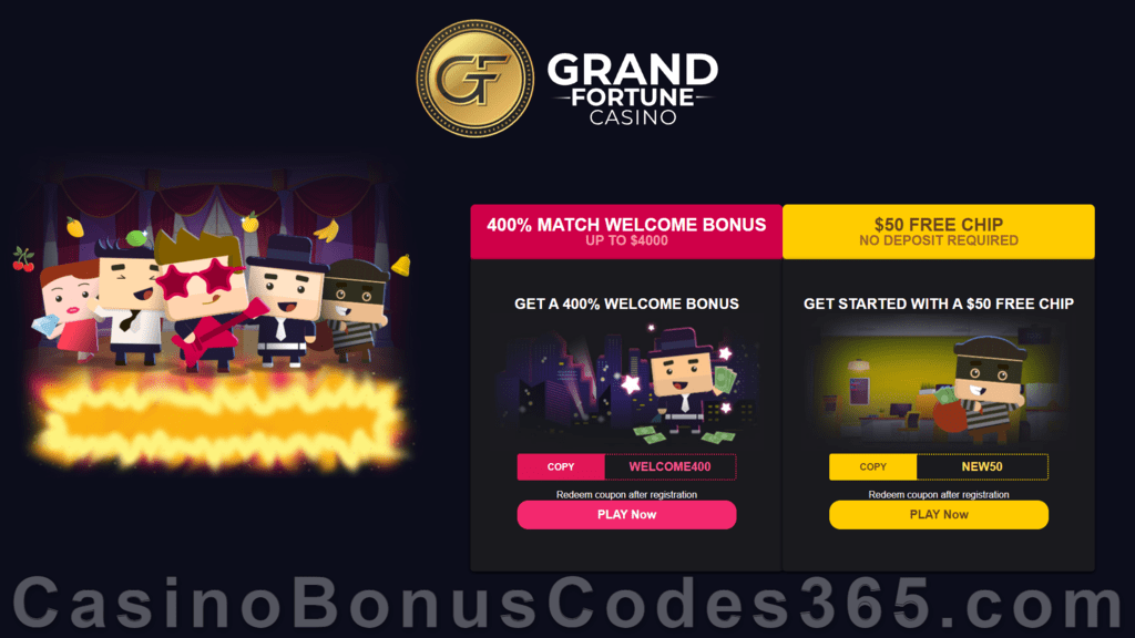 Grand Fortune Casino Casino Bonus Codes 365