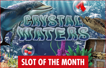 Everygame Casino Red RTG Crystal Waters August Slot of the Month Special Offer