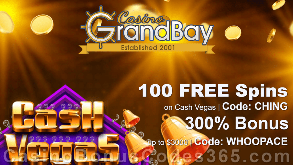 Casino Grand Bay 100 FREE Saucify Cash Vegas Spins plus up to $6000 Bonus Welcome Deal