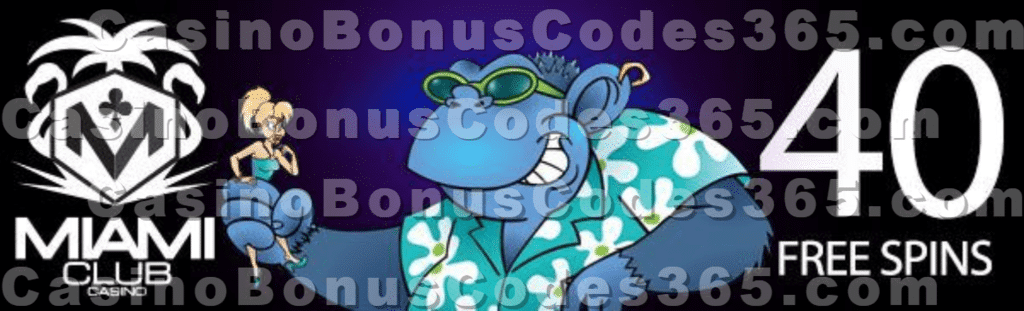 Miami Club Casino 40 FREE Spins on Cool Bananas No Deposit Offer WGS Cash Cow