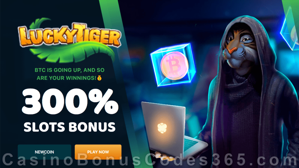 Lucky Tiger Casino Xmas 2020 300% Match Slots Bonus Welcome Deal