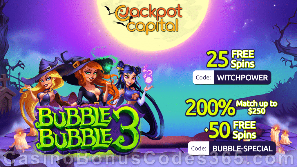 Jackpot Capital New RTG Game Bubble Bubble 3 Bonus Pack