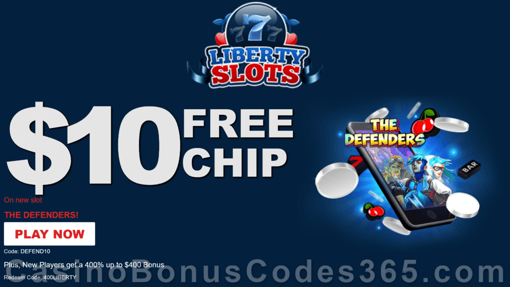 Liberty Slots 50 FREE The Defenders Spins New WGS Game No Deposit Deal