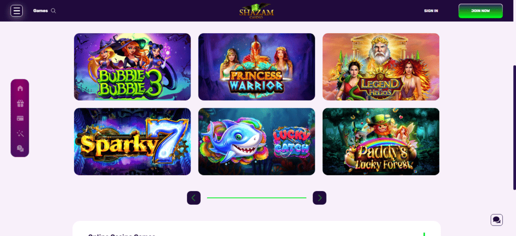 Shazam Casino Slots