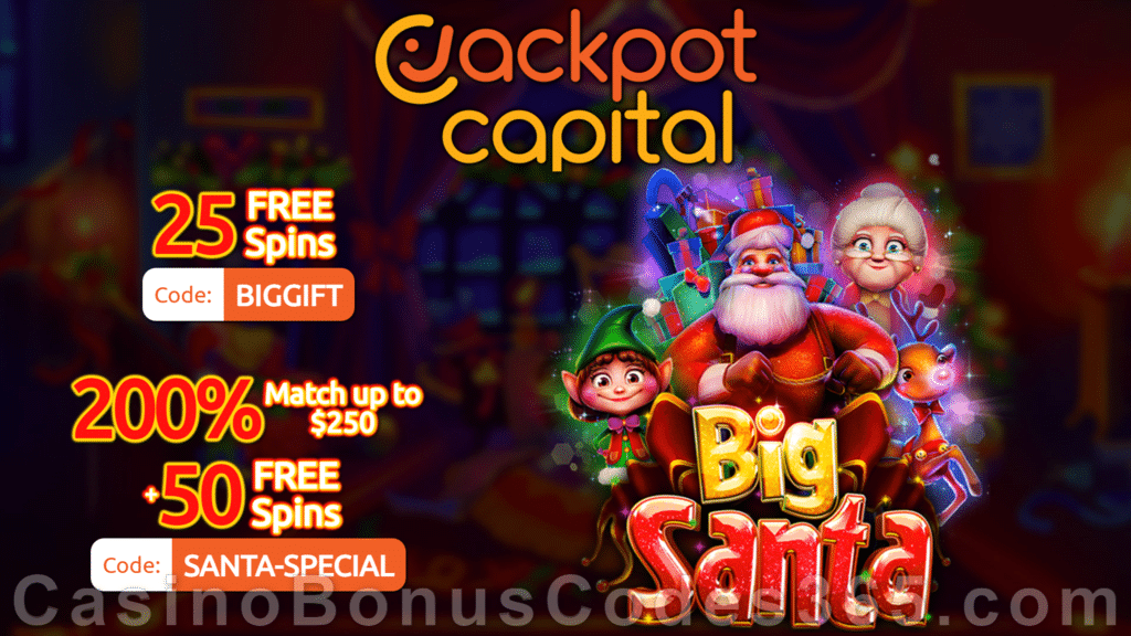 Jackpot Capital New RTG Game Big Santa Bonus Pack