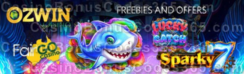 Ozwin Casino Fair Go Casino Red Stag Casino December FREEbies and Offers RTG Lucky Catch Sparky 7 Spring Wilds