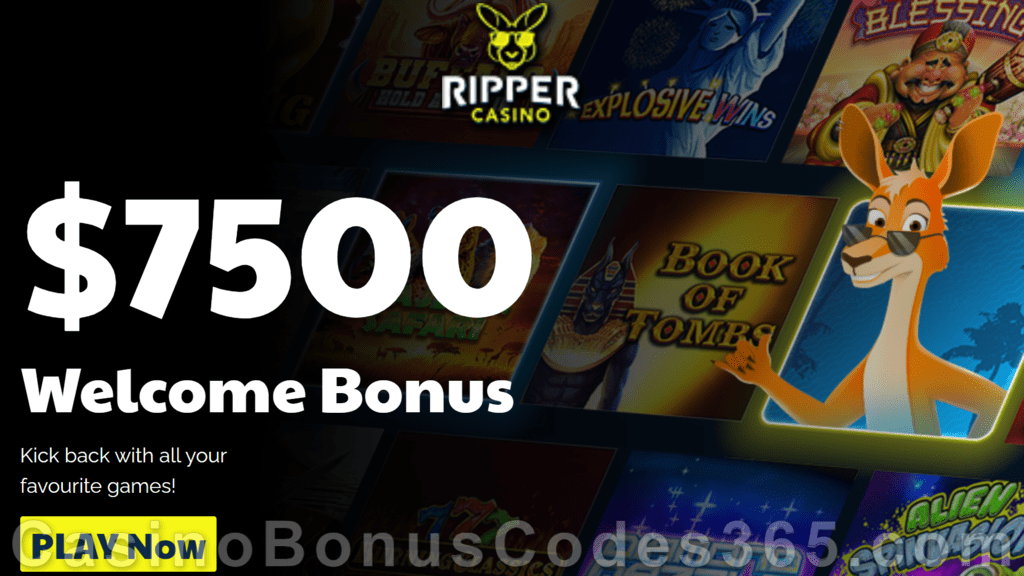 Ripper Casino $7500 Welcome Bonus Package