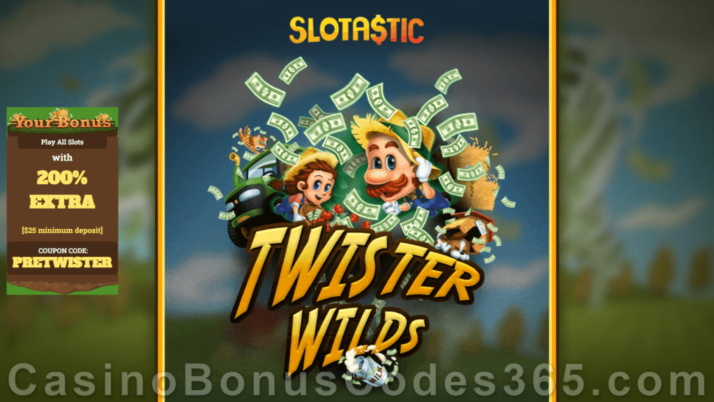 Slotastic Online Casino Twister Wilds Now on Mobile