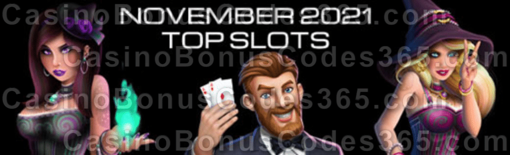 Most Popular Slots in November 2021 by Spins