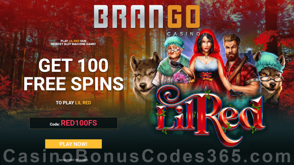 Casino Brango 100 FREE Spins on RTG Lil Red Mega Welcome Offer