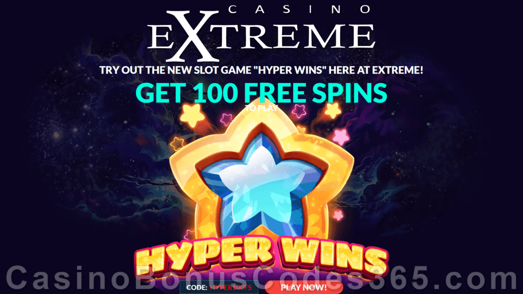 Casino Extreme 100 FREE RTG Hyper Wins Spins Huge No Deposit Sign Up Deal