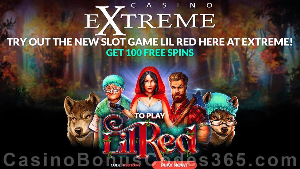 Casino Extreme 100 FREE RTG Lil Red Spins Huge No Deposit Sign Up Deal