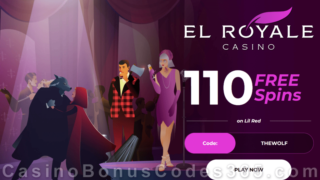 El Royale Casino 110 FREE RTG Lil Red Spins Special No Deposit New Players Promo