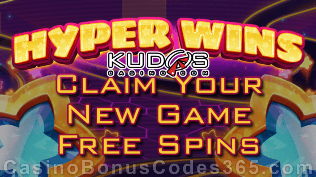 Kudos Casino 50 FREE Spins on Hyper Wins New RTG Game Special Deal