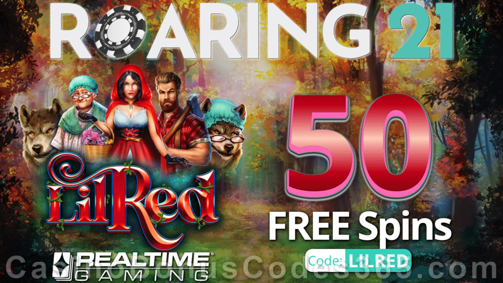 Roaring 21 New RTG Game 50 FREE Lil Red Spins Special No Deposit New Players Deal