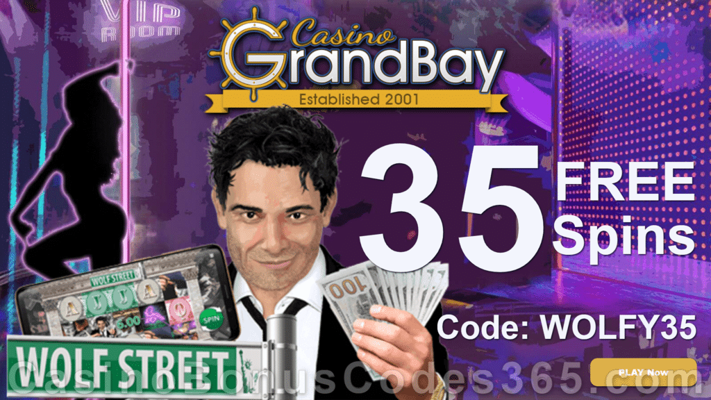 Casino Grand Bay 35 FREE Saucify Wolf Street Spins plus up to $6000 Bonus Welcome Deal