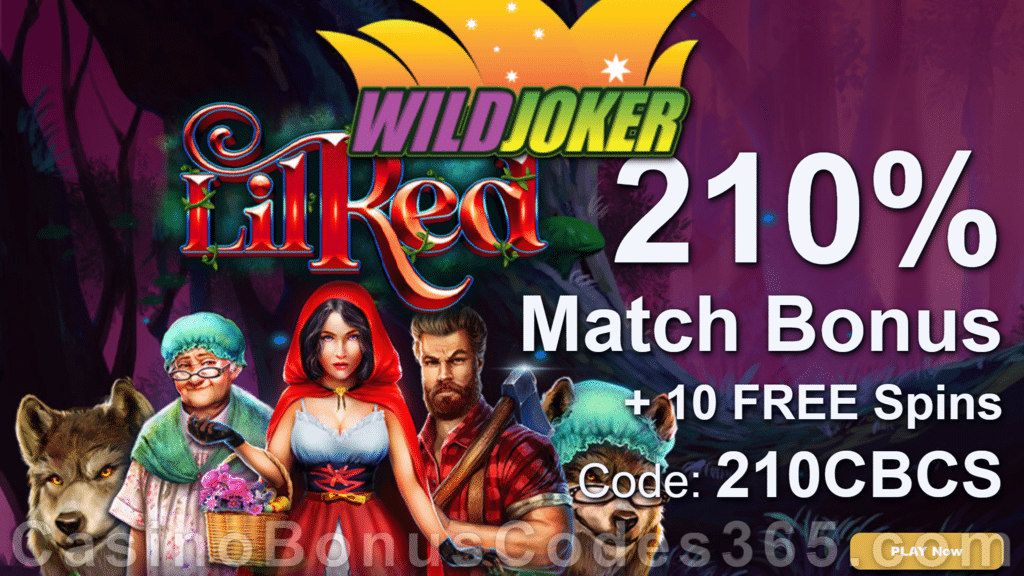 Wild Joker Casino New RTG Pokies 10 FREE Lil red Spins No Deposit Deal plus 50 Extra Spins Sign Up Deal