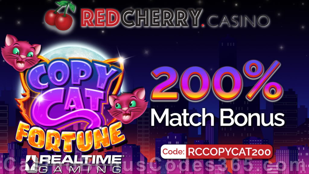 Red Cherry Casino 200% Match Slots Welcome Bonus