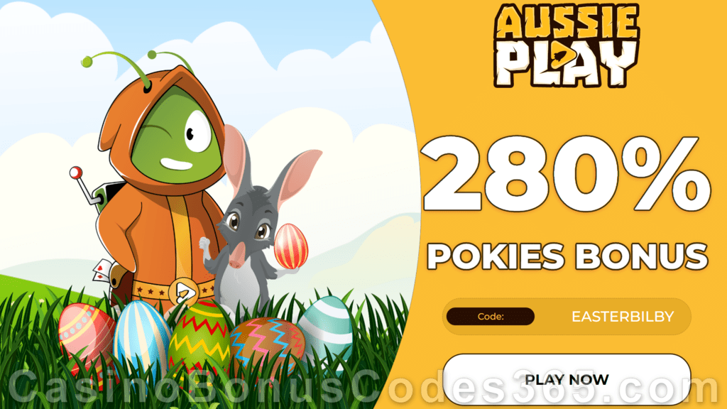 AussiePlay Casino 280% Match Welcome Bonus