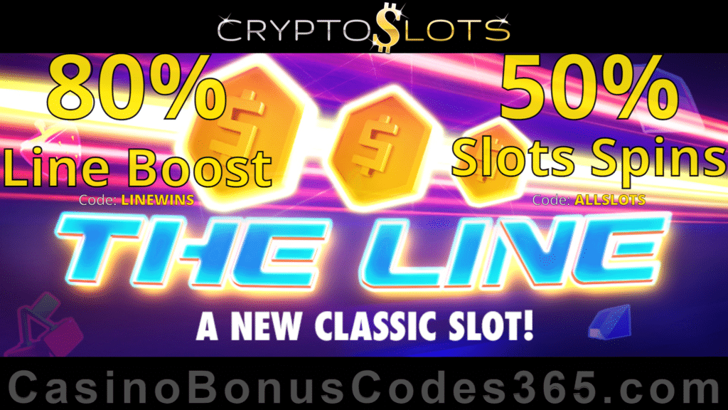 CryptoSlots The Line New Game Special Deal