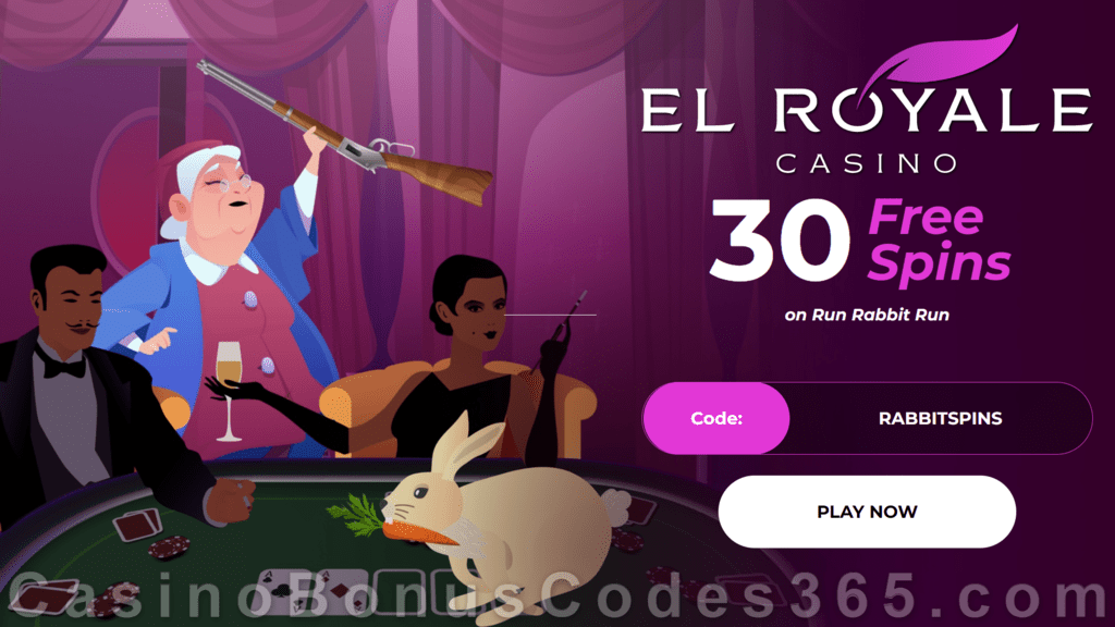 El Royale Casino 30 FREE RTG Run Rabbit Run Spins Special No Deposit Welcome Sign Up Offer