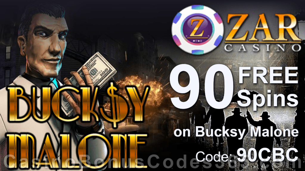 ZAR Casino 90 Saucify FREE Spins on Bucksy Malone Exclusive No Deposit New Players Offer