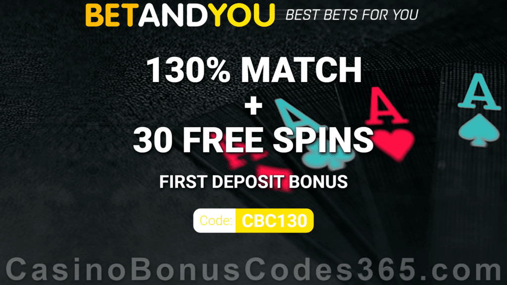 BETANDYOU Exclusive 130% Match up to €300 Bonus plus 30 FREE Book of Gold: Classic Spins New Players Welcome Package