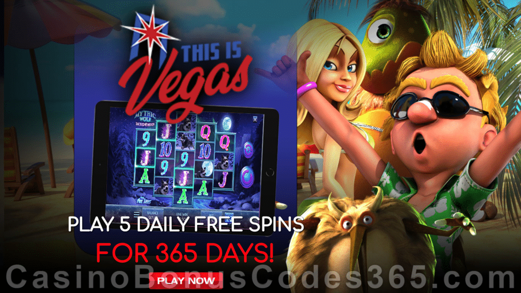 This is Vegas Casino 5 FREE Mythic Wolf Sacred Moon Spins for 365 ...