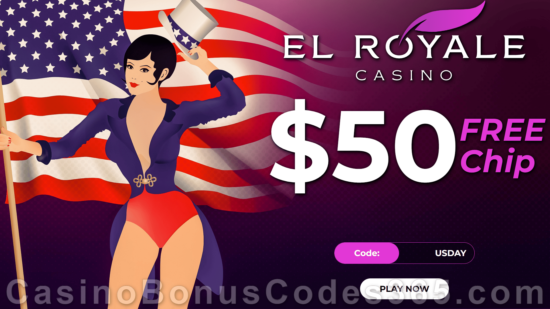 El Royale Casino $50 FREE Chip St. Patrick's Day Special No Deposit Deal RTG Mermaid's Pearls